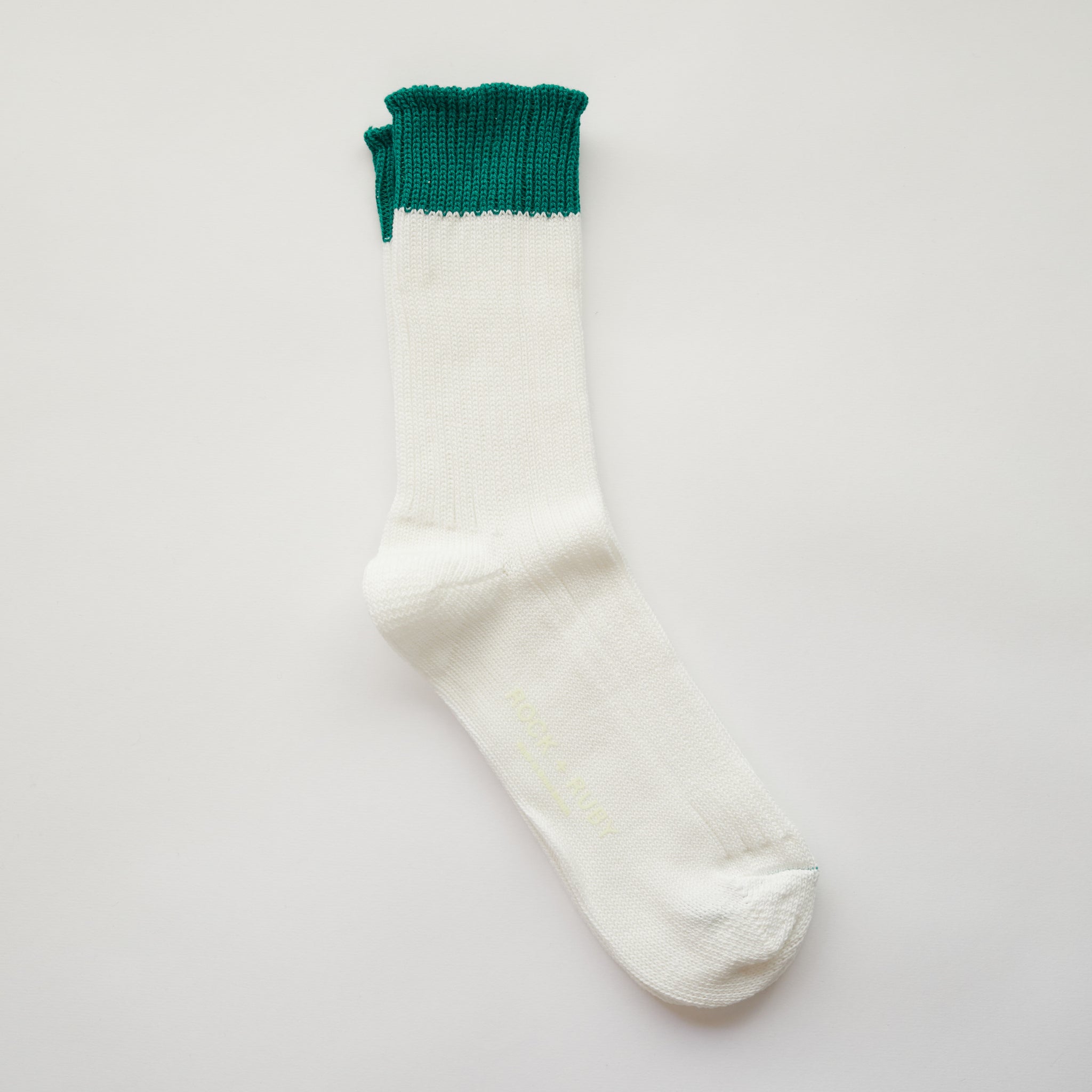 Rock + Ruby Milky Basil Woody Cotton Socks