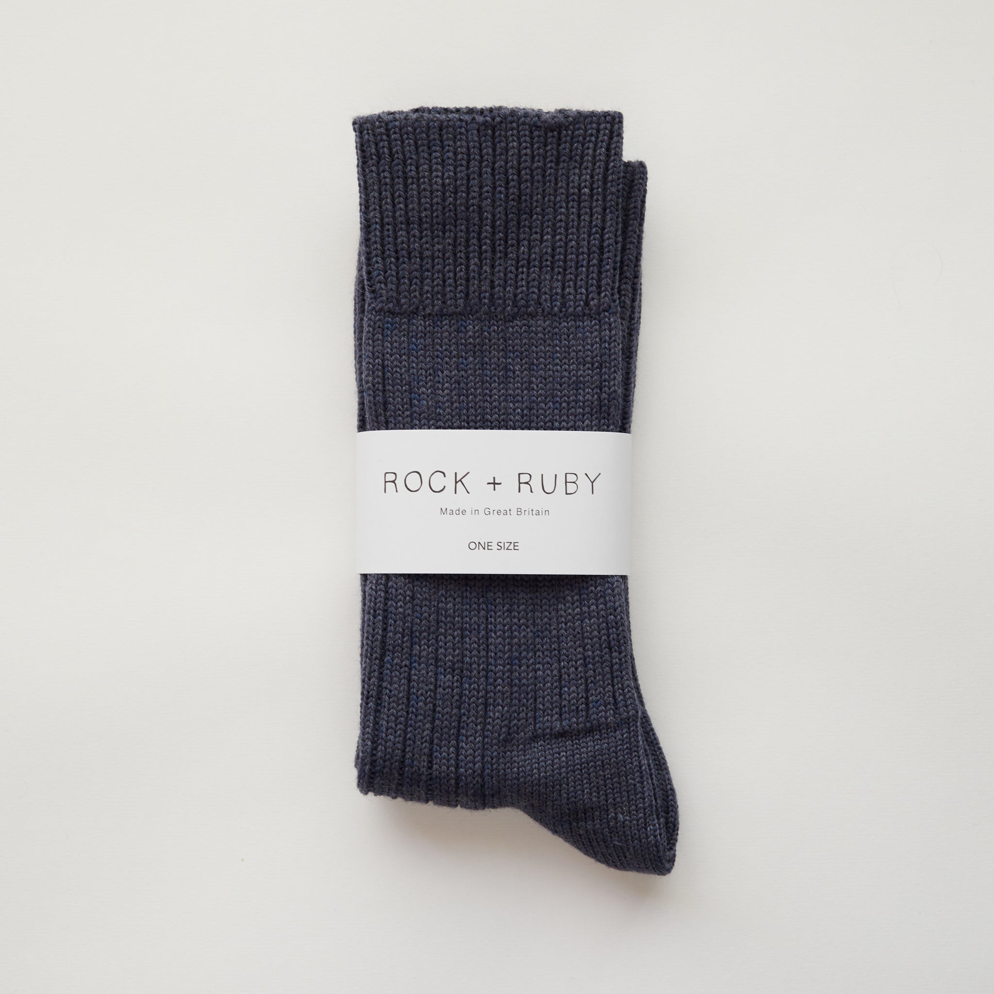 Rock + Ruby Denim Barney Wool Socks