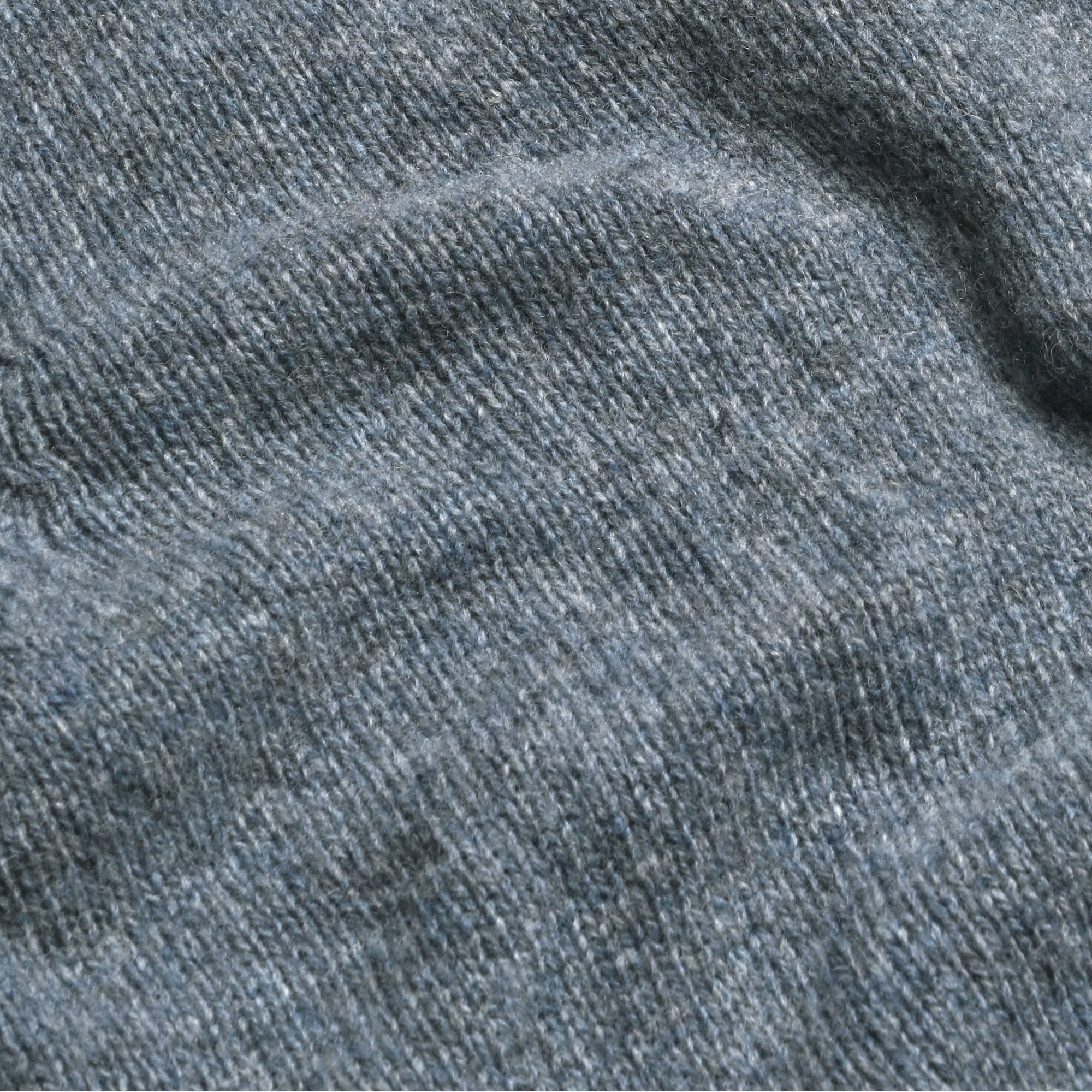 Malloch's Pale Blue Wreay Shetland Wool Crew Neck