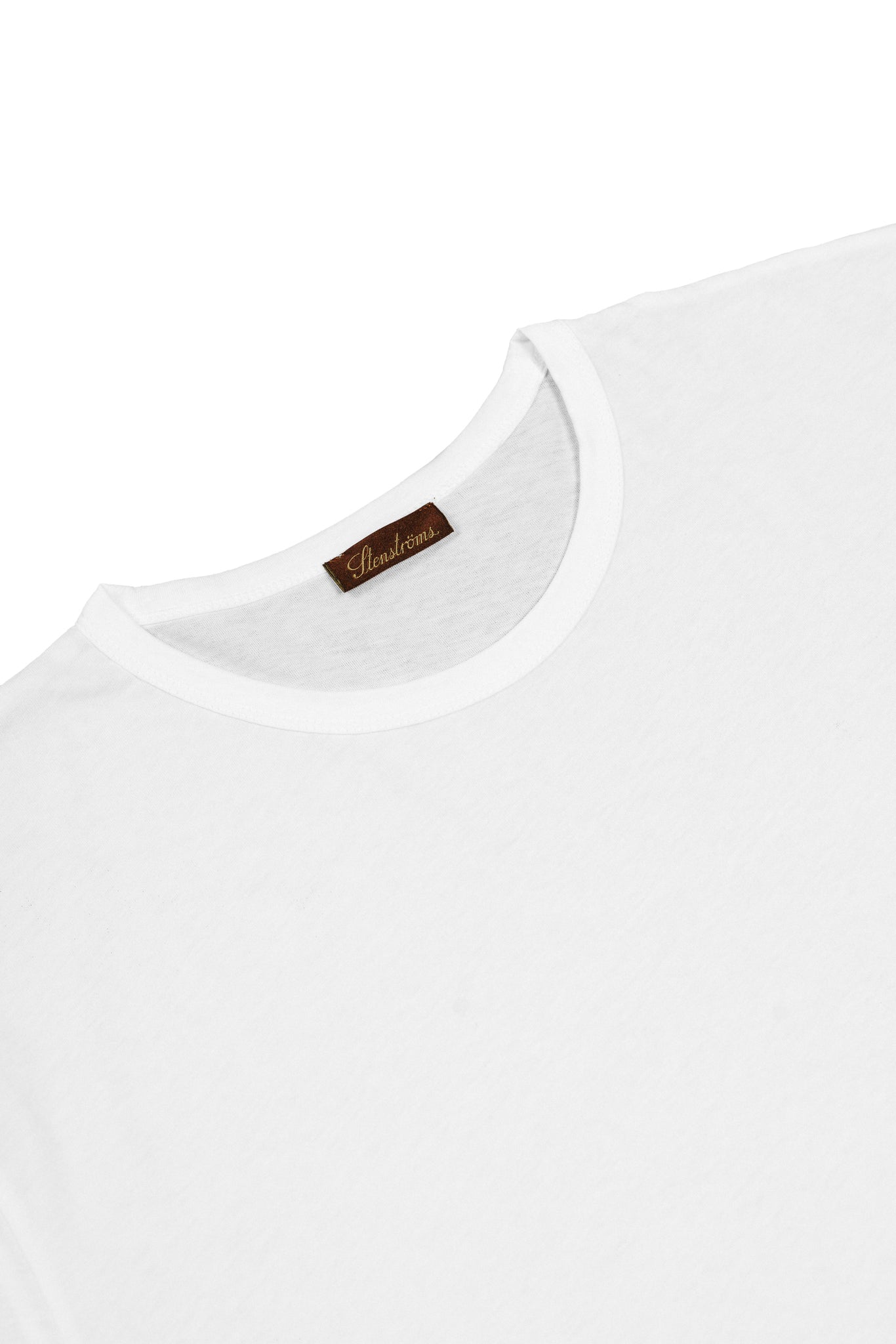 Stenströms Solid Cotton T-Shirt: White