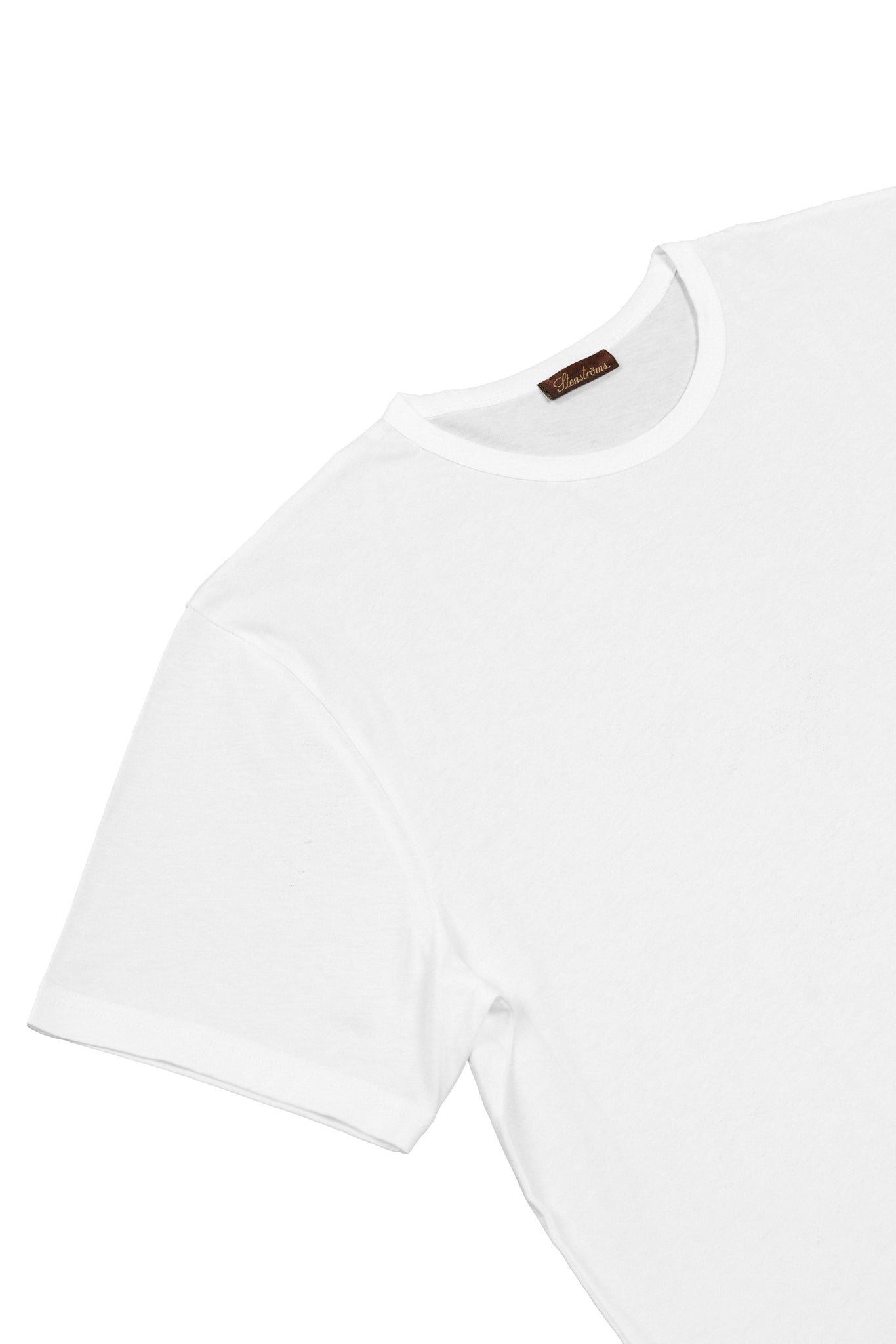 Stenströms Solid Cotton T-Shirt: White