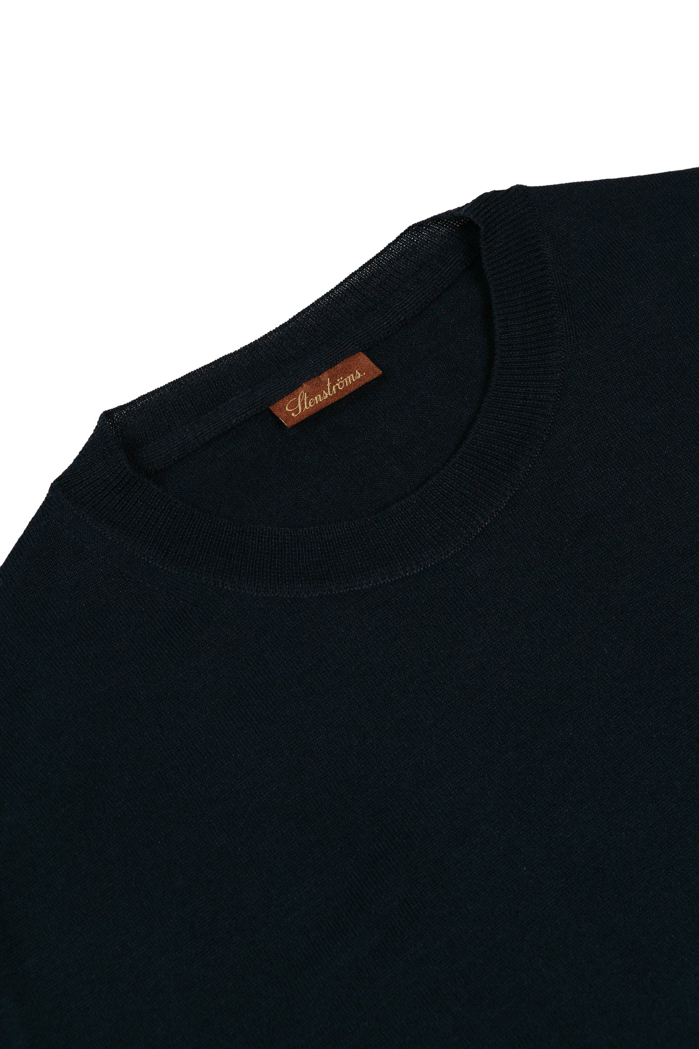 Stenströms Navy Fine Merino T-Shirt